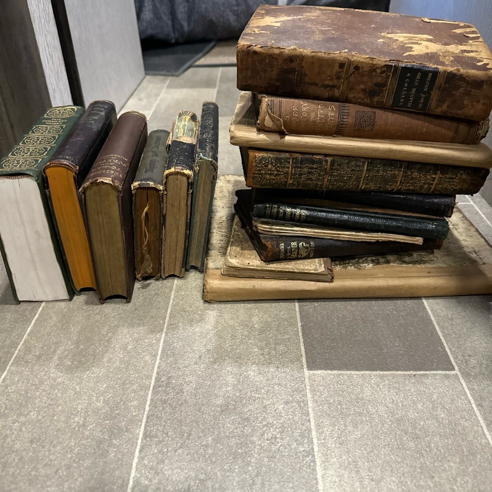 Vintage antique book lot